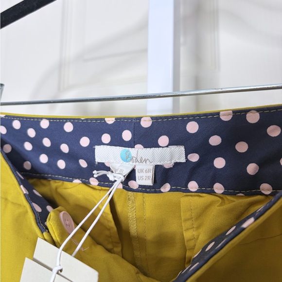 Boden Women’s Mustard Pants Size 2R New A34 - Picture 6 of 12